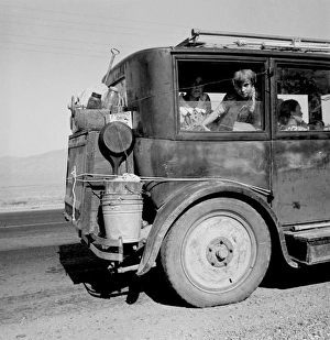 Drought refugees from Abilene, Texas, following the crops of Drought refugees from Abilene, Texas, following the crops of