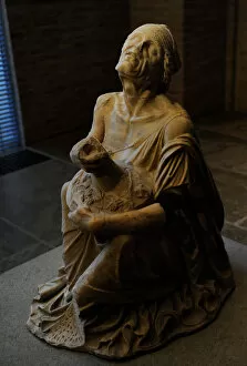 Barroque Collection: Drunken old woman. Roman sculpture after original of about 2