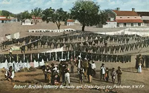 Shirts Prints: Drying Day at the Robert Infantry Barracks, Peshawar, NWFP