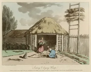 Cannabis Prints: Drying Hemp, Russia