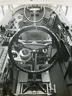 Dual-control cockpit of Short S14 Sarafand, S1589