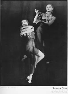 A dual photograph of Russian dancer Tamara Geva, 1931