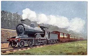 Queenstown Prints: Dublin to Queenstown mail train, Ireland