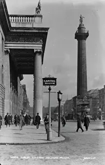 Dublin's GPO and Nelson's Pillar