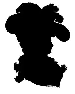 The Duchess of Devonshire in silhouette