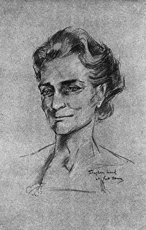 The Duchess of Gloucester, as sketched by Stephen Ward, 1961