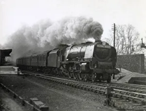 Images Dated 17th February 2020: Duchess of Sutherland steam locomotive, Oxenholm Junction