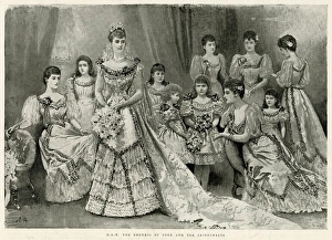 Bridesmaid Gallery: Duchess of York with bridemaids