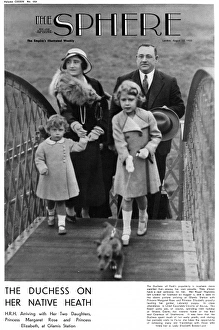Images Dated 8th July 2011: The Duchess of York and her daughters at Glamis Station