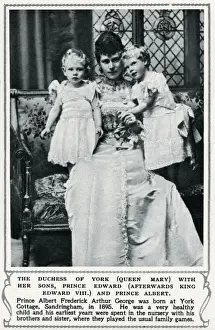 Girlish Prints: Duchess of York with her two eldest sons