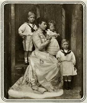 Consort Gallery: Duchess of York with her first three children