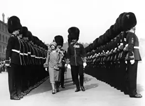 Duchess of York reviewing troops