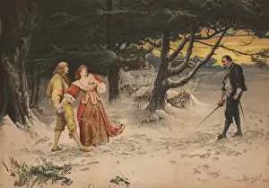 Throws Prints: The Duel by Fred Barnard