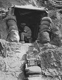Outs Prints: A Dug-Out in the Dardanelles