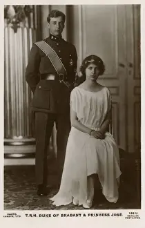 Leopold Prints: Duke of Brabant and Princess Marie Jose of Belgium