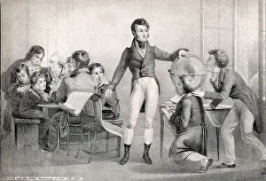 Sept Prints: The Duke d'Orleans, Louis Phillipe teaching his children