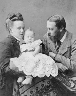 Eldest Prints: The Duke & Duchess of Edinburgh with their eldest child
