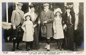 Images Dated 10th November 2016: The Duke and Duchess of Fife, Children and King Edward VII