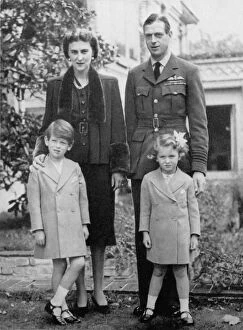 Duchess Collection: The Duke and Duchess of Kent and children