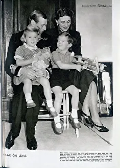Evacuated Prints: The Duke and Duchess of Kent, children, domestic portrait