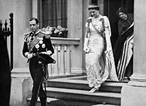 Duke and Duchess of Kent leave for the 1937 Coronation