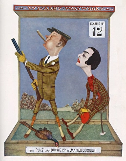Images Dated 3rd February 2016: The Duke and Duchess of Marlborough in caricature