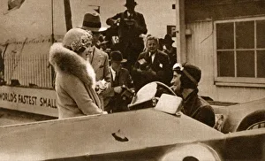 Images Dated 21st November 2017: The Duke and Duchess of York at Brooklands - Junior Car Club