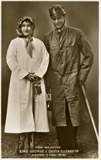 Raincoat Prints: The Duke and Duchess of York - Durham Colliery visit