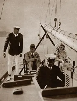 The Duke and Duchess of York on motor yacht Juanita