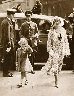 Olympia Prints: Duke, Duchess of York, Princess Elizabeth - Royal Tournament