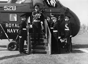 Duke of Edinburgh arriving - Royal Marines, Eastney