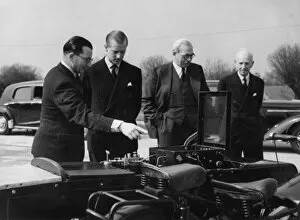 Images Dated 26th July 2017: The Duke of Edinburgh at the Road Research Laboratory