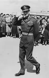 The Duke of Edinburgh touring army units in Malta