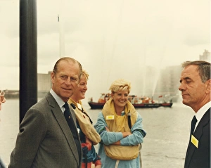 Images Dated 31st May 1985: Duke of Edinburgh at Westminster Boating Club