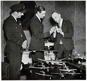 Whitney Prints: Duke of Kent with model aircraft