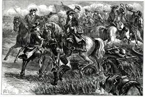 Images Dated 17th August 2021: The Duke of Marlborough in danger, Battle of Ramillies, Spanish Netherlands