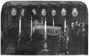 Walmer Prints: Duke of Wellington lying in state at Walmer Castle