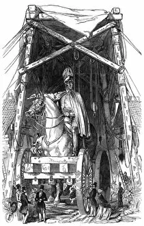 Images Dated 24th February 2012: Duke of Wellington statue at Matthew Wyatts foundry