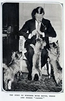 Eighth Prints: Duke of Windsor with dogs