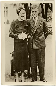 Simpson Gallery: Duke of Windsor with Mrs Wallis Simpson - Chateau de Cande