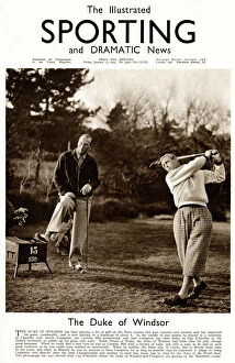The Duke of Windsor playing golf at Cap D'Antibes