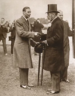 Images Dated 20th November 2017: Duke of York and Father King George V at Royal Horse Show