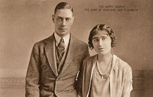 Tweed Gallery: Duke of York - Lady Elizabeth Bowes-Lyon - Engagement Photo