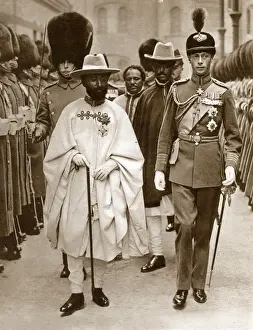 Visiting Prints: Duke of York - Visit - Ras Tafari, Prince Regent of Ethiopia