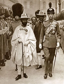 Accompanies Gallery: Duke of York - Visit - Ras Tafari, Prince Regent of Ethiopia