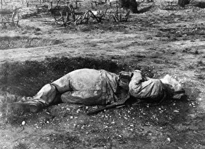Images Dated 26th August 2011: Dummy injured soldier used during training, WW1
