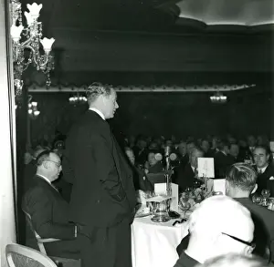 Dorchester Prints: Duncan Sandys, Minister of Aviation delivers his speech ?