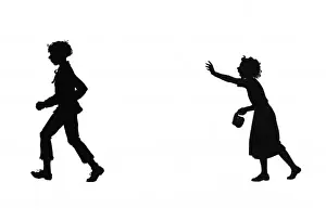 Hurrying Prints: Dunderpate followed by his friend Susan
