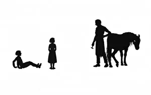 Dunce Prints: Dunderpate and his friend Susan meet a blacksmith