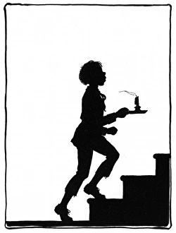 Images Dated 17th October 2011: Dunderpate goes up the stairs to bed